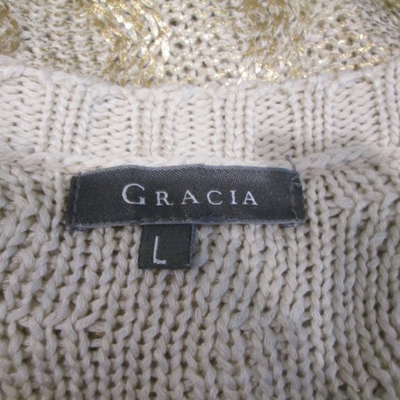 Gracia Painted Long Sleeve Scoop Neck Sweater - Picture 5 of 5